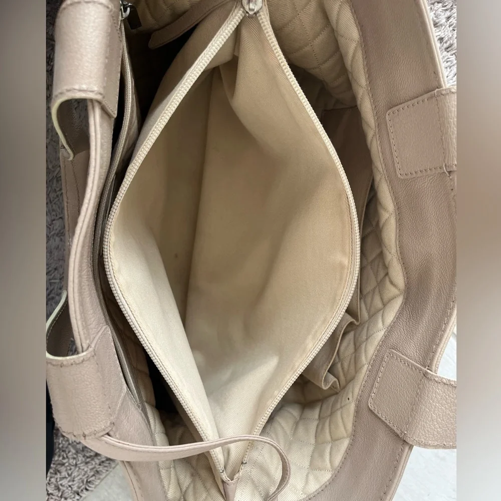 Chanel Beige Perforated Caviar Tote - Picture 11 of 16